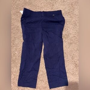 Rafaella Navy Capri Pants